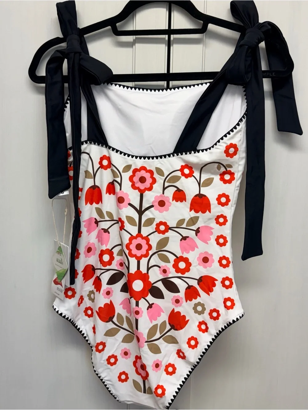 Jessie Zhao New York Floral Symphony Embroidered Swimsuit